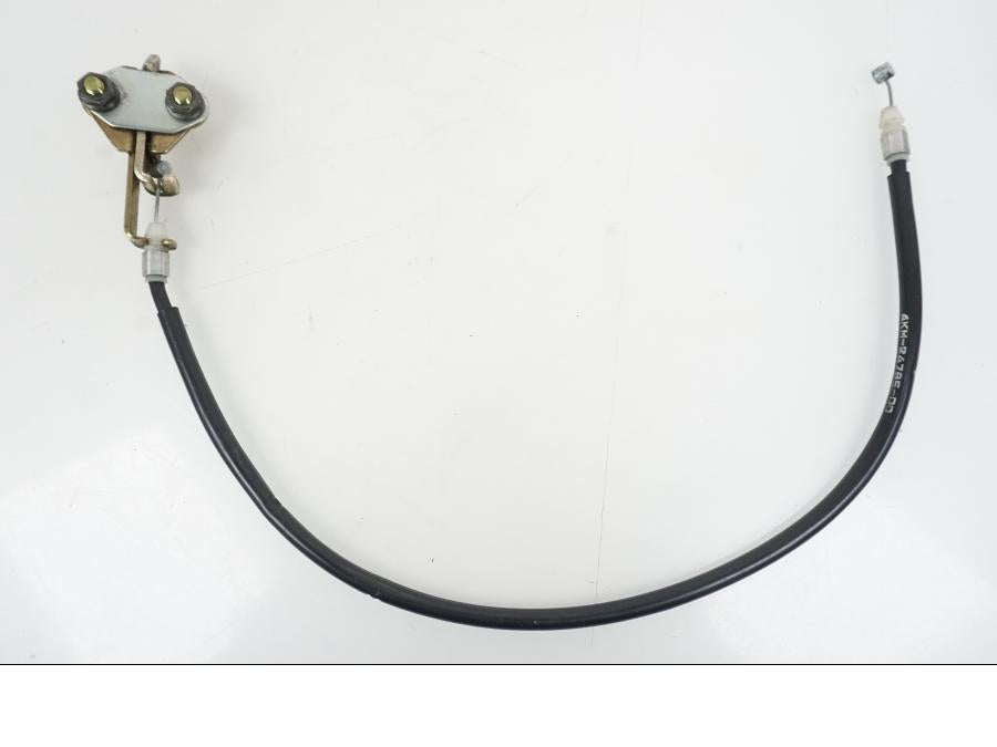 Snett uppifrån på Sadellåsmekanism från en Yamaha XJ 900 -1997 motorcykel.