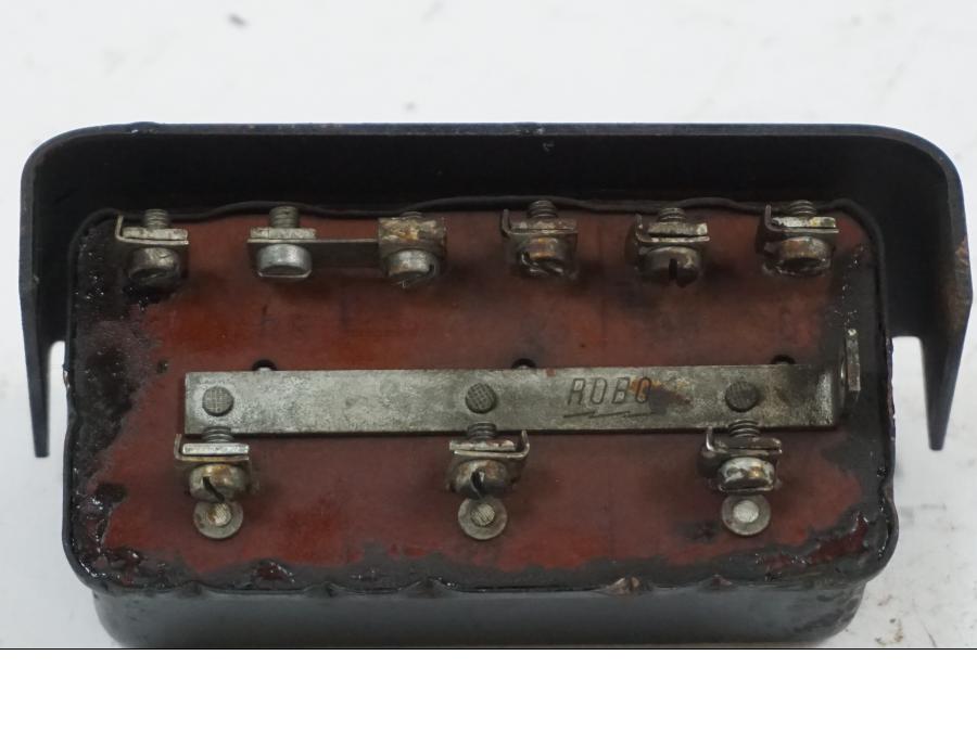 Snett uppifrån på Reläbox från en BMW R 60 -1971 motorcykel.