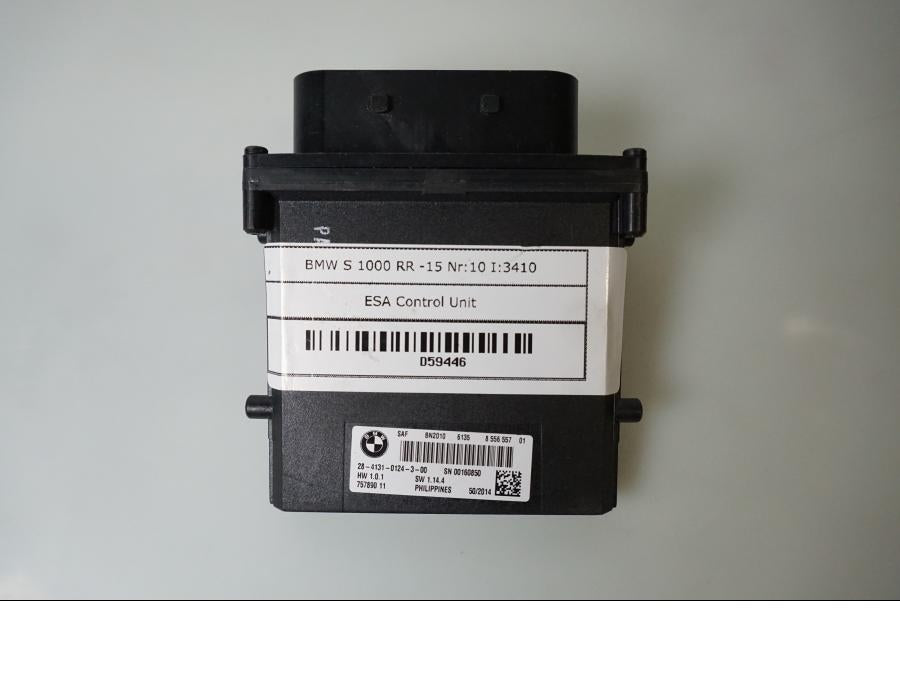 Framsidan på ESA Control Unit från en BMW S 1000 RR -2015 motorcykel.