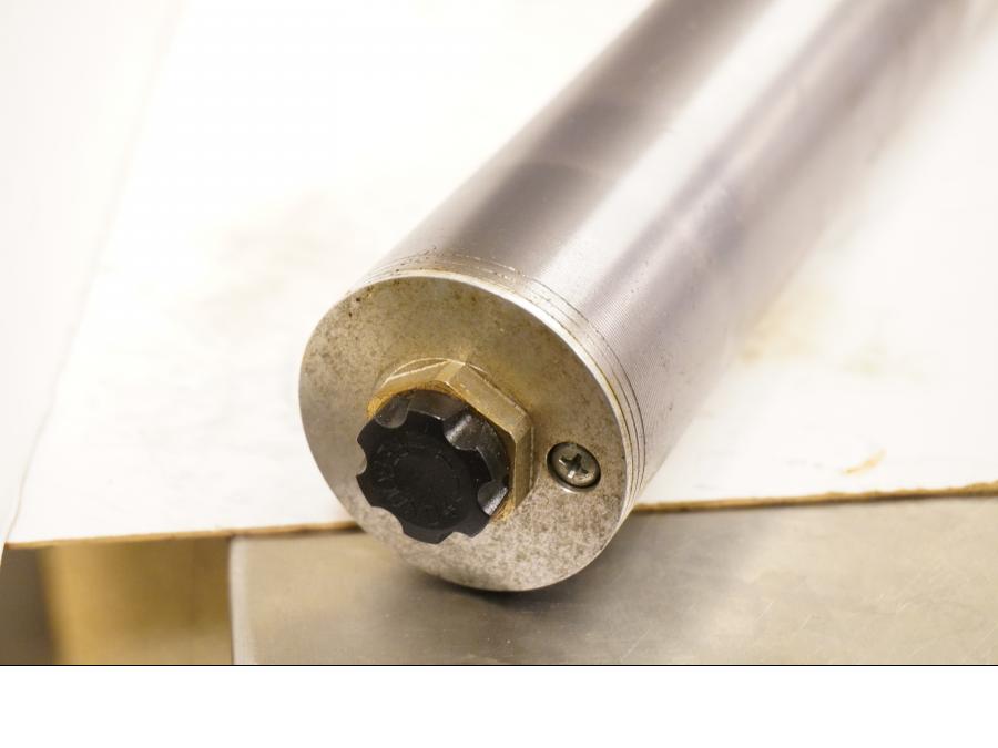 Snett nerifrån på Gaffelben från en KTM 625 SXC -2004 motorcykel.