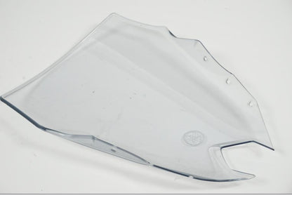 Snett uppifrån på Vindruta från en Yamaha XJ 6 -2011 motorcykel.