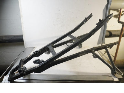 Snett uppifrån på Bakram från en BMW F 650 GS -2010 motorcykel.