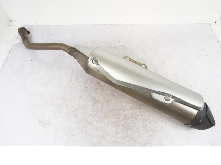 Framsidan på Ljuddämpare från en Yamaha XT 660 R -2007 motorcykel.