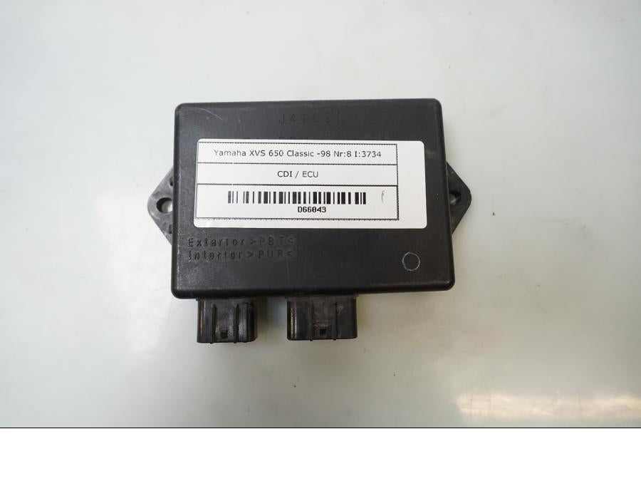 Framsidan på CDI / ECU från en Yamaha XVS 650 -1998 motorcykel.