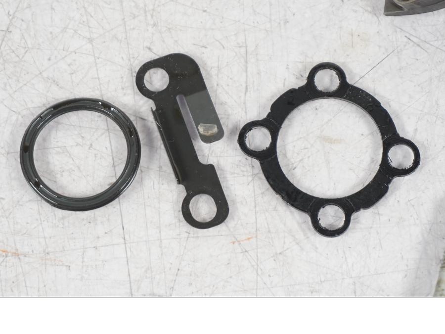 Snett uppifrån på Kamaxelöverfall från en BMW R NineT -2017 motorcykel.