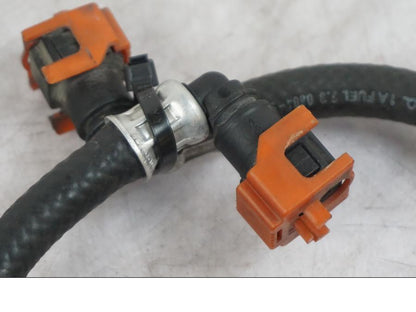 Baksidan på Bensinledning från en Triumph Tiger -2009 motorcykel.