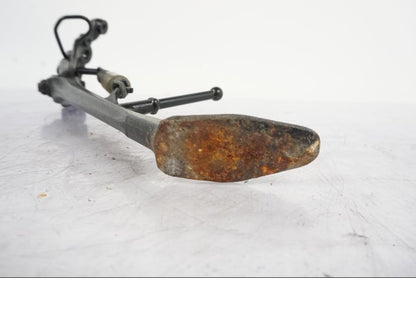 Snett uppifrån på Sidostöd från en Honda VFR 1200 -2010 motorcykel.