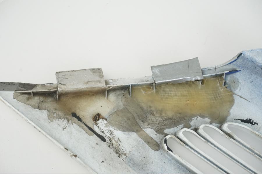 Snett uppifrån på Sidopanel från en Honda CBR 1000 F -1989 motorcykel.