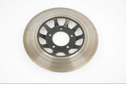 Framsidan på Bromsskiva från en Honda CB 650 -1982 motorcykel.