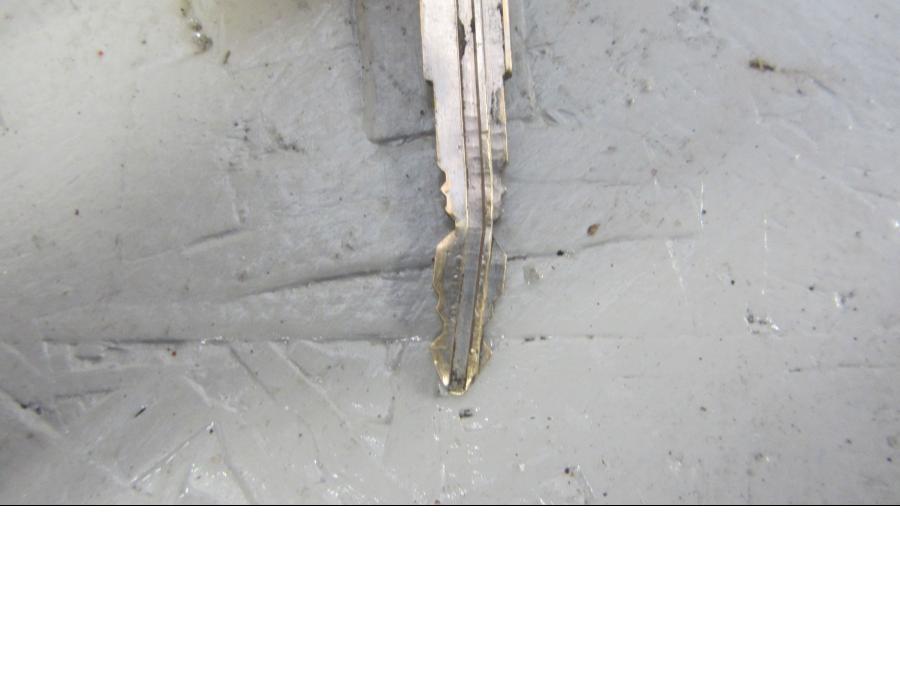 Snett uppifrån på Låssats från en Honda CB 1000 R -2010 motorcykel.