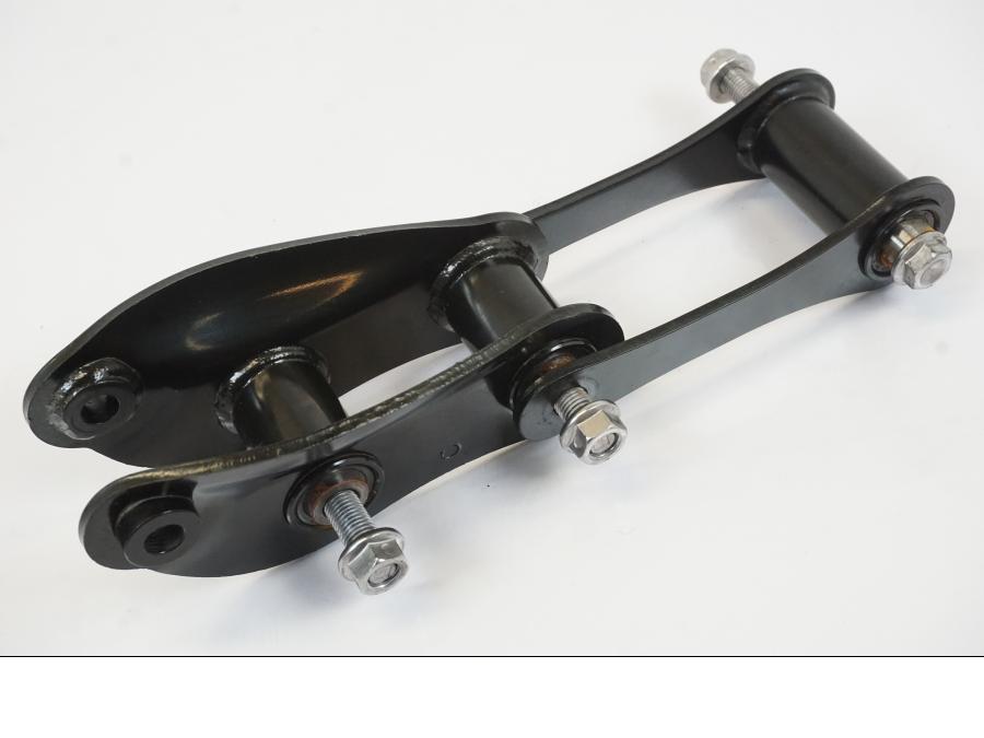 Vänster sida på Stötdämparlänkage från en Triumph Trident -2021 motorcykel.