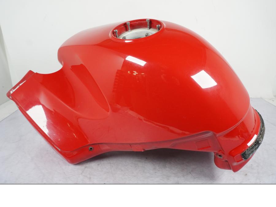 Snett uppifrån på Bensintank från en BMW R 1100 RS -1997 motorcykel.