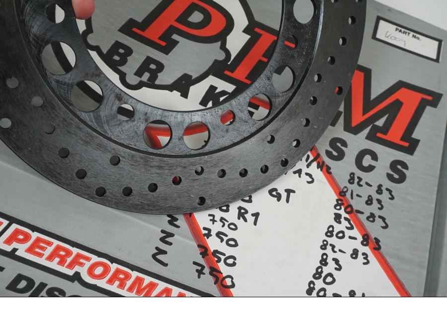 Höger sida på Bromsskiva från en Kawasaki Z 750 80-tal -1984 motorcykel.