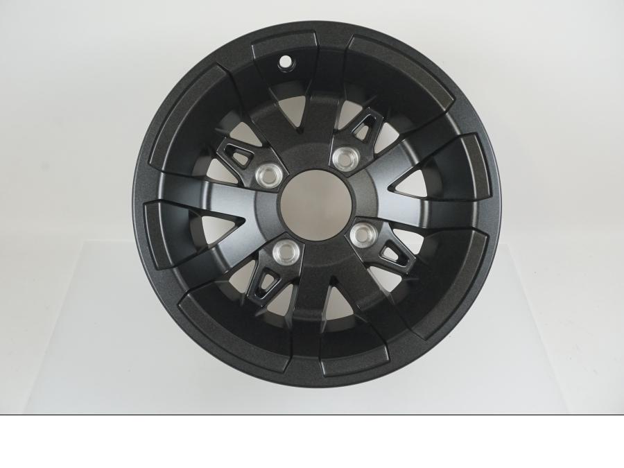 Framsidan på Fälg från en Yamaha YFM 700 Grizzly -2018 motorcykel.