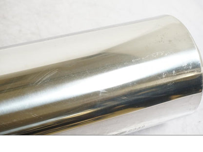 Snett uppifrån på Ljuddämpare från en Honda CBR 1100 XX -2000 motorcykel.