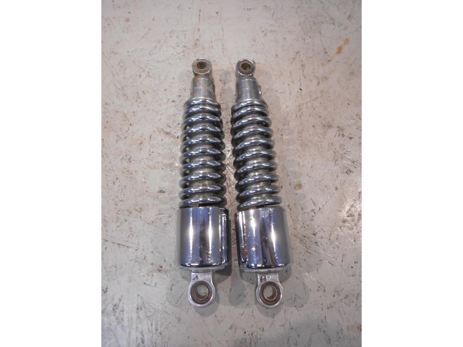 Baksidan på Stötdämpare från en Triumph Speedmaster -2010 motorcykel.