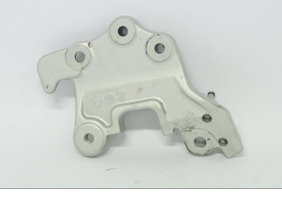 Baksidan på Sidostödsfäste från en Ducati Desert X -2022 motorcykel.