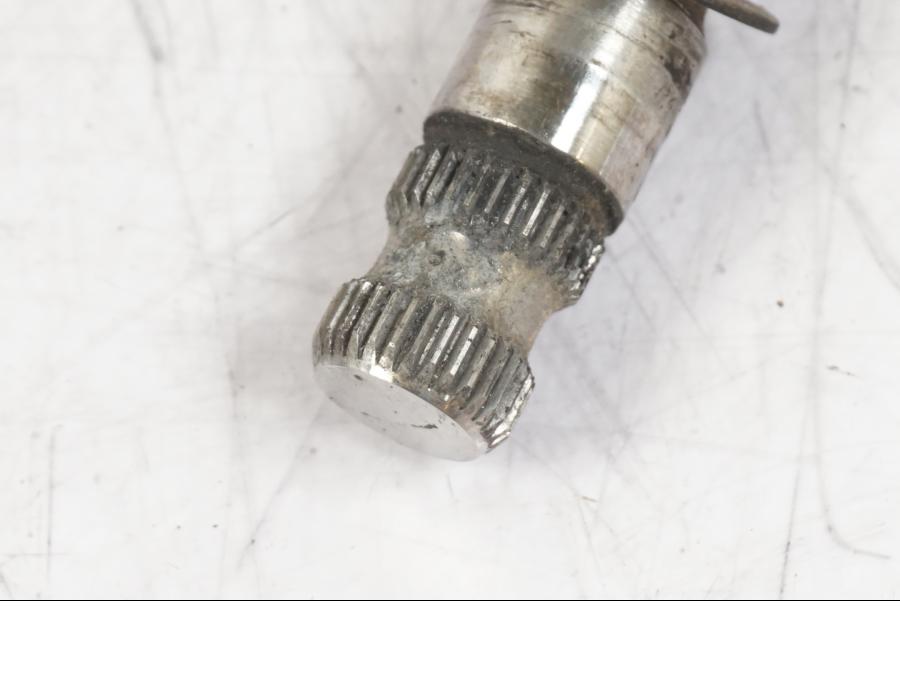 Snett uppifrån på Växelled från en BMW R 1200 GS -2005 motorcykel.