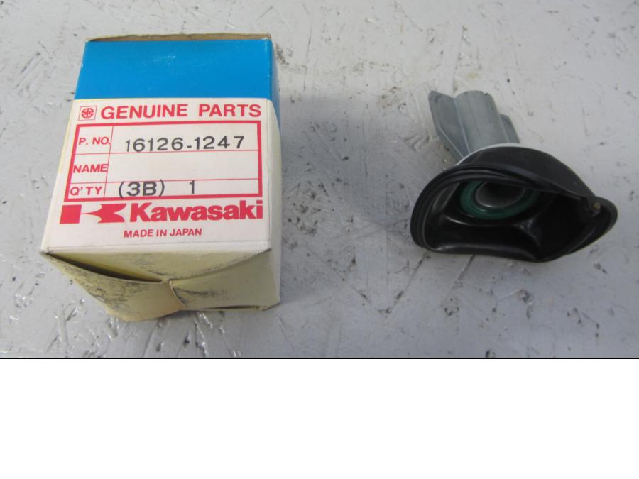 Framsidan på Förgasartrottel från en Kawasaki ZZR 1100 -1995 motorcykel.