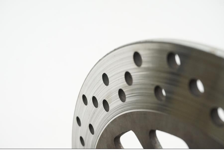 Vänster sida på Bromsskiva från en Yamaha XV 750 -1998 motorcykel.