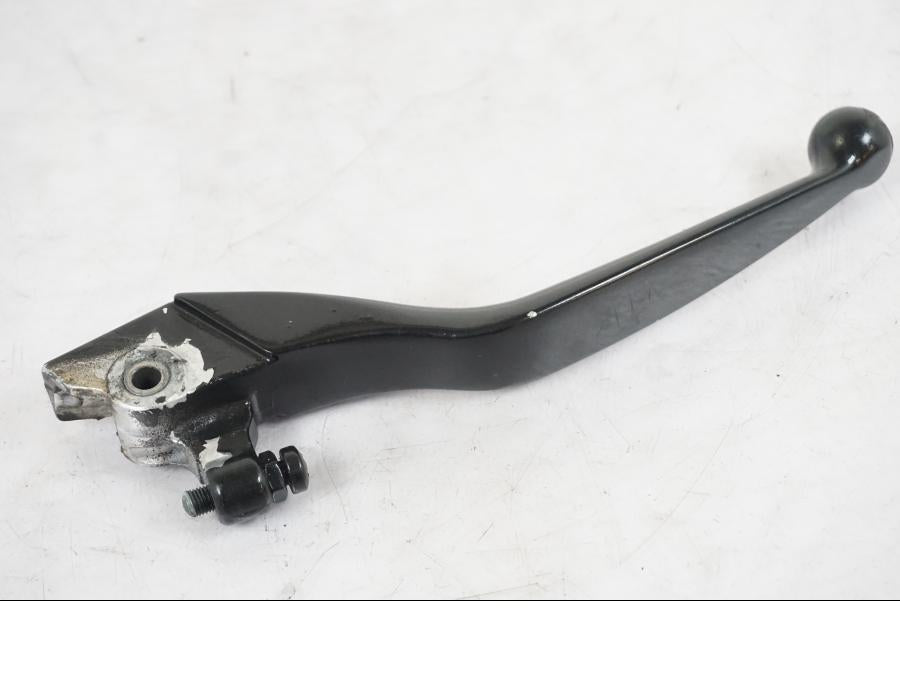 Snett uppifrån på Bromsgrepp från en Yamaha XVS 1100 -2004 motorcykel.