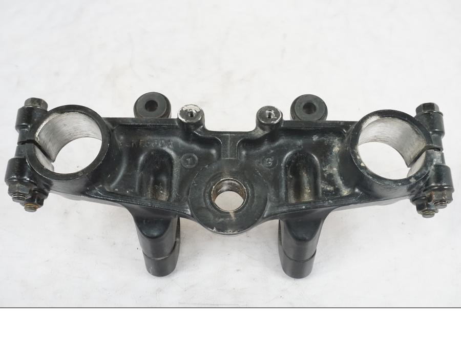 Vänster sida på Gaffelkrona från en Kawasaki KL 650A -1987 motorcykel.