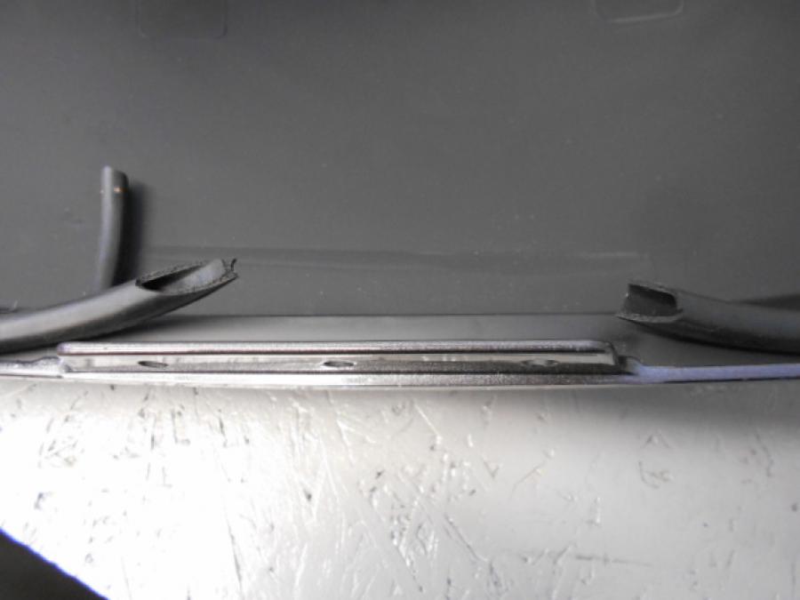 Snett nerifrån på Väsklock från en H-D Street Glide FLHX -2014 motorcykel.