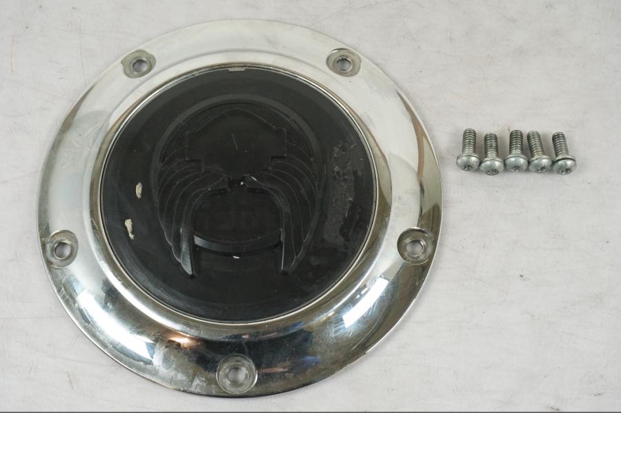 Framsidan på Transmissionskåpa från en H-D Touring Road King Classic FLHRCI -2008 motorcykel.