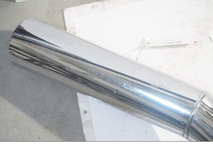 Snett uppifrån på Avgassystem från en Honda CB 750 SF -1993 motorcykel.