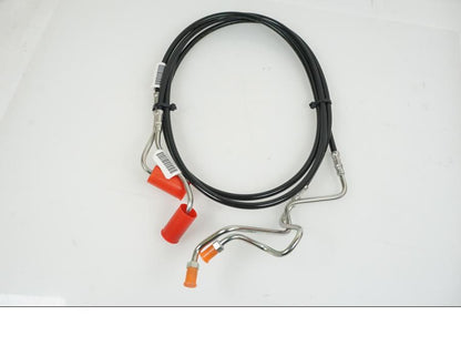 Baksidan på Bromsslang från en H-D Harley diverse -2016 motorcykel.