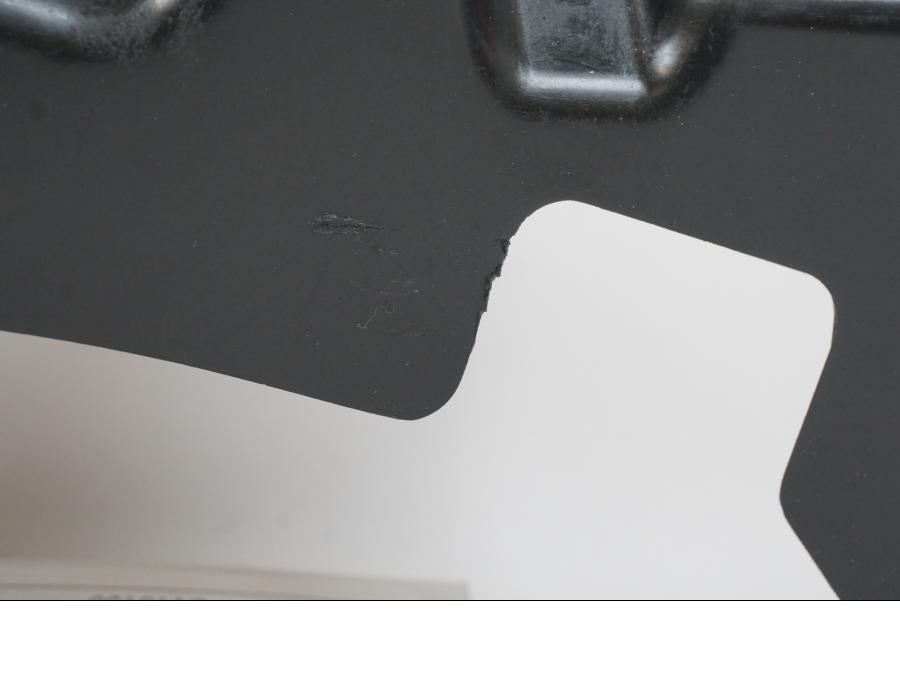 Snett uppifrån på Värmeskydd från en Suzuki GSX-R 750 -2009 motorcykel.