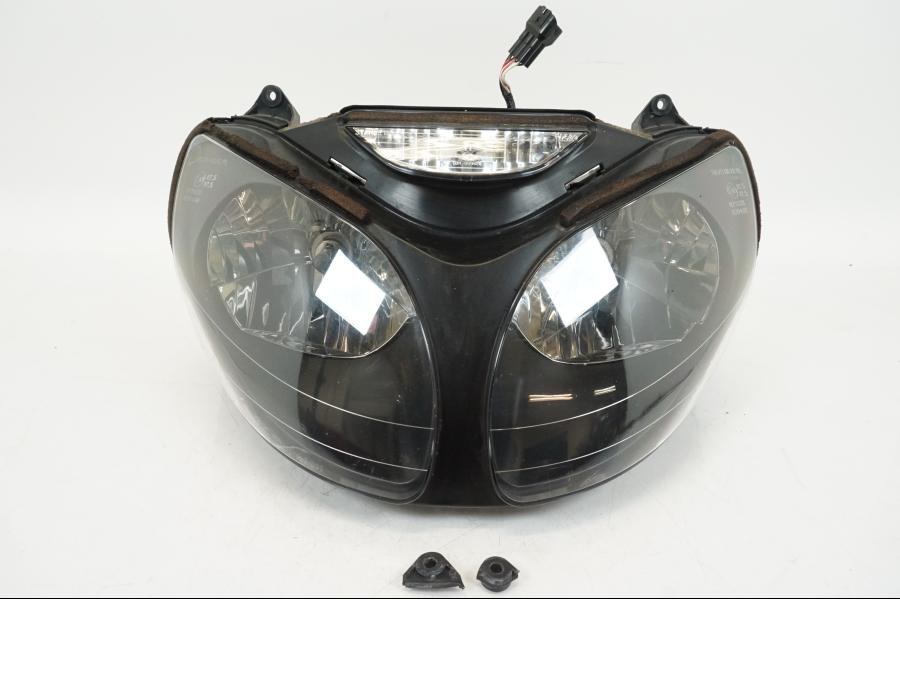 Framsidan på Strålkastare från en Kawasaki ZX-12R -2000 motorcykel.