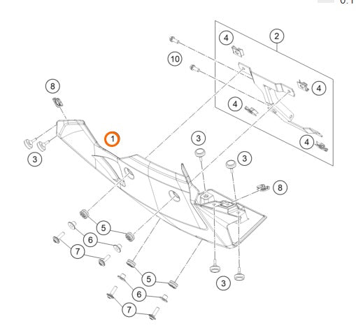 KTM Hasplåt 1290 / 1390 Super Adventure