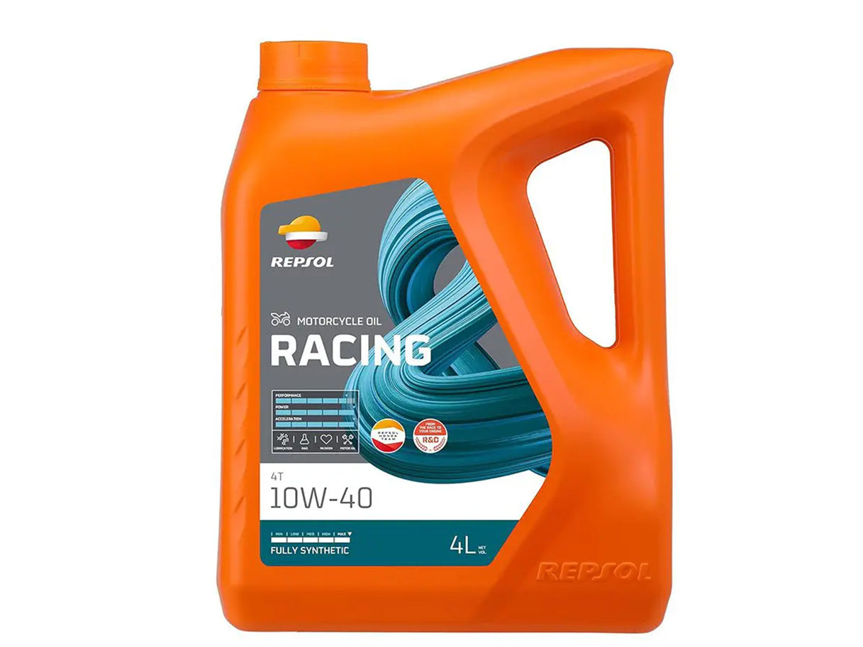 Repsol Racing 4T 10W-40. Helsyntet. 1 L / 4 L