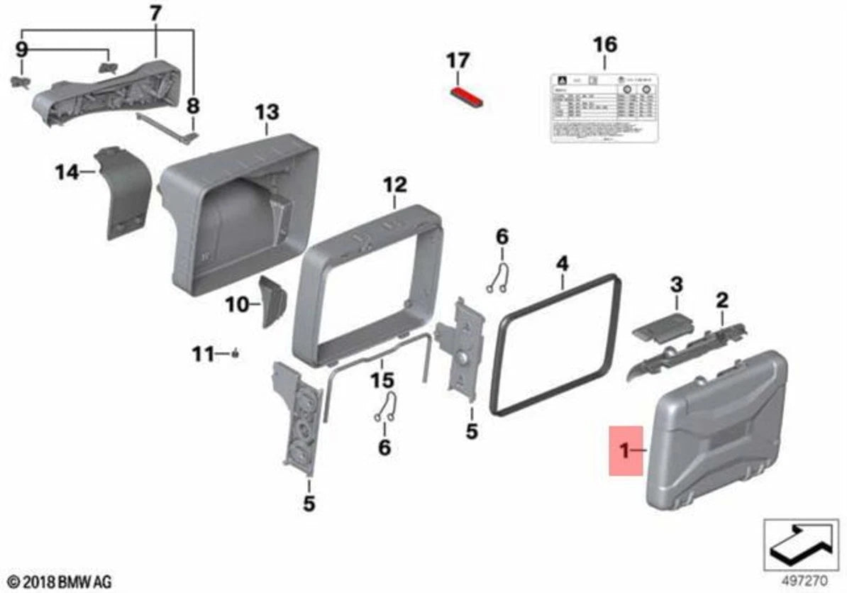 Lock till Varioväska F 750 GS /  F 850 GS